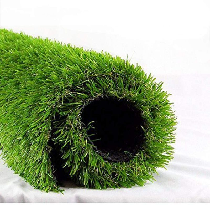Photo 1 of 5'X10' Realistic Indoor/Outdoor Artificial Grass, 5 ft X 10 ft = 50 Square feet, Green/Olive Green/Yellow