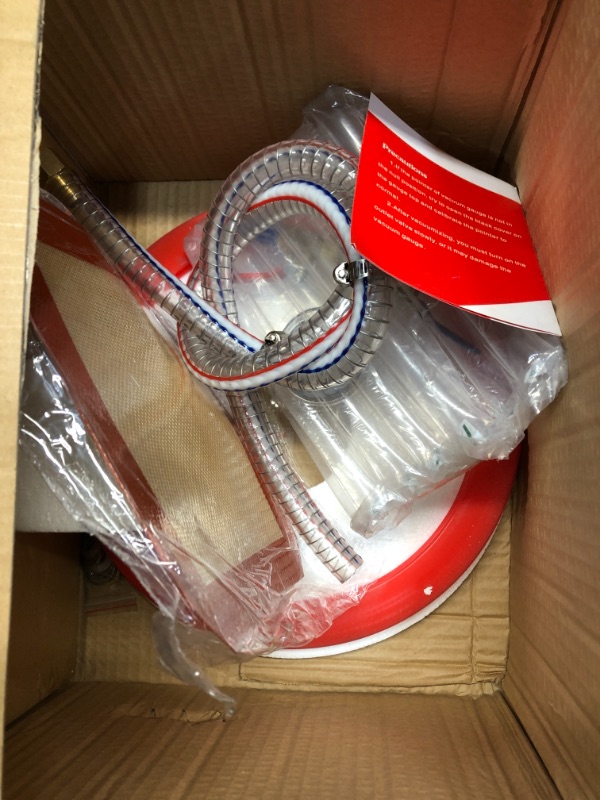 Photo 5 of Bestauto 3 Gallon Vacuum Chamber 4 CFM Vacuum Pump Single Stage Pump 3-Gallon Silicone Expoxy Degassing Kit
