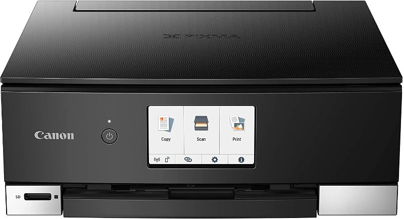 Photo 1 of (**Continuous error code*** Canon TS8320 All In One Wireless Color Printer For Home | Copier | Scanner | Inkjet Printer | With Mobile Printing, Black, Amazon Dash Replenishment Ready
