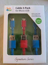 Photo 1 of Tech & Go Value Pack 3- Pack for Micro-USB Signature Series for Android Phones & Tablets
