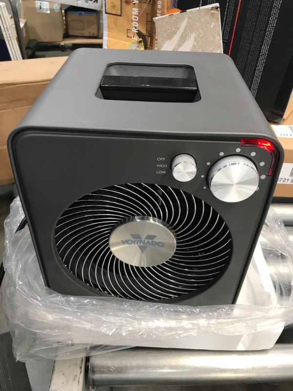 Photo 1 of Vornado VMH300 Whole Room Metal Heater with 2 Heat Settings and Adjustable Thermostat, Storm Gray
