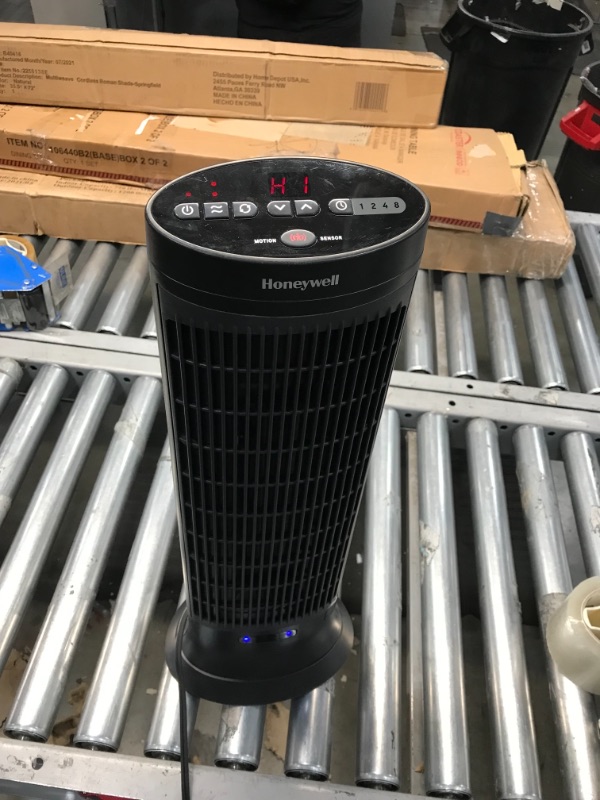 Photo 1 of Honeywell  Digital Ceramic Tower Heater, 1500 Watt, Black – Oscillating Ceramic Heater – Space Heater with Two Heat Settings
