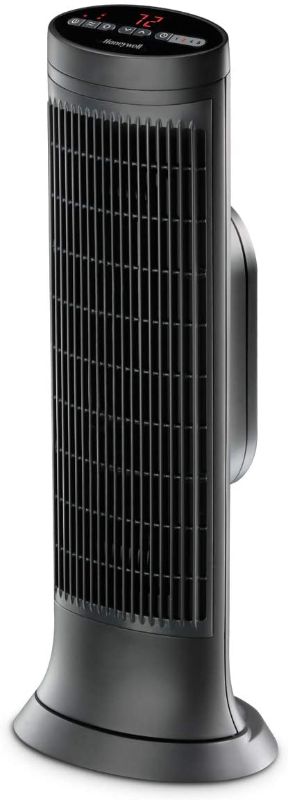 Photo 1 of Honeywell  Digital Ceramic Tower Heater, 1500 Watt, Black – Oscillating Ceramic Heater – Space Heater with Two Heat Settings
