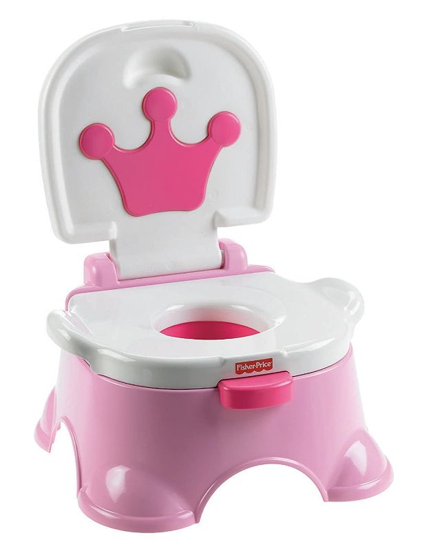 Photo 1 of Fisher-Price Pink Princess Stepstool Potty
