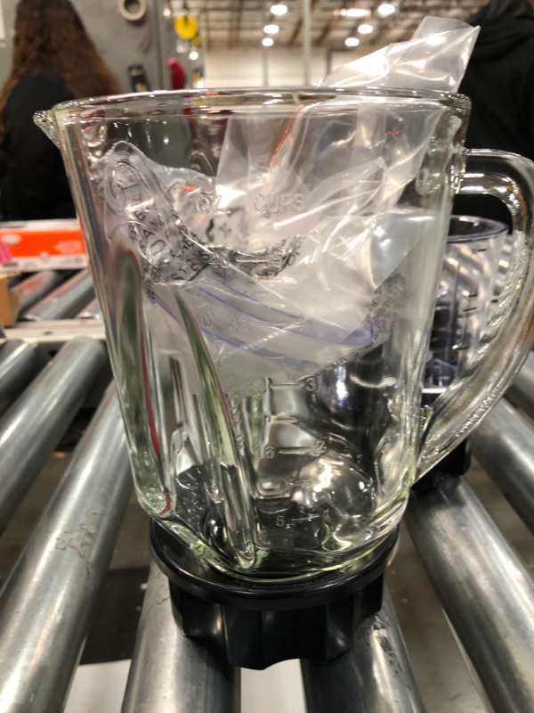 Photo 1 of Hamilton Beach 40 oz. 12-Speed Black and Stainless Steel Blender with Food Chopper Jar