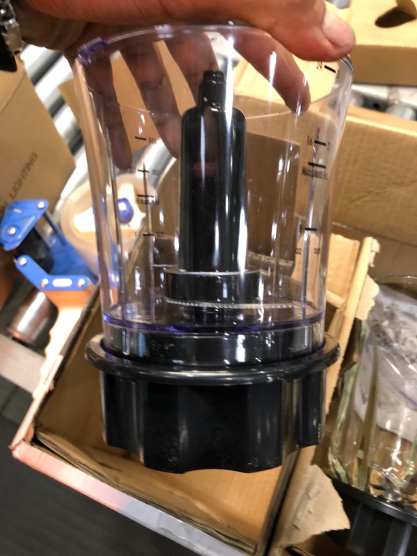 Photo 6 of Hamilton Beach 40 oz. 12-Speed Black and Stainless Steel Blender with Food Chopper Jar