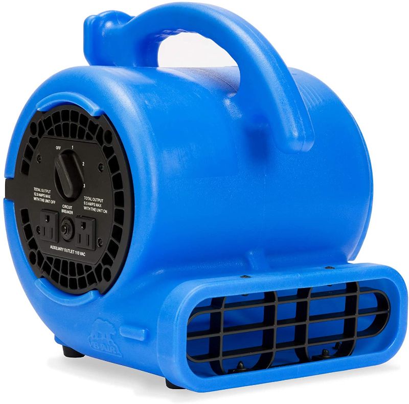 Photo 1 of 1/5 Air Mover for Water Damage Restoration Carpet Dryer Floor Blower Fan Home and Plumbing Use, Blue
