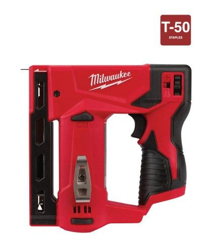 Photo 1 of Milwaukee M12 12-Volt Lithium-Ion Cordless 3/8 in. Crown Stapler (Tool-Only)