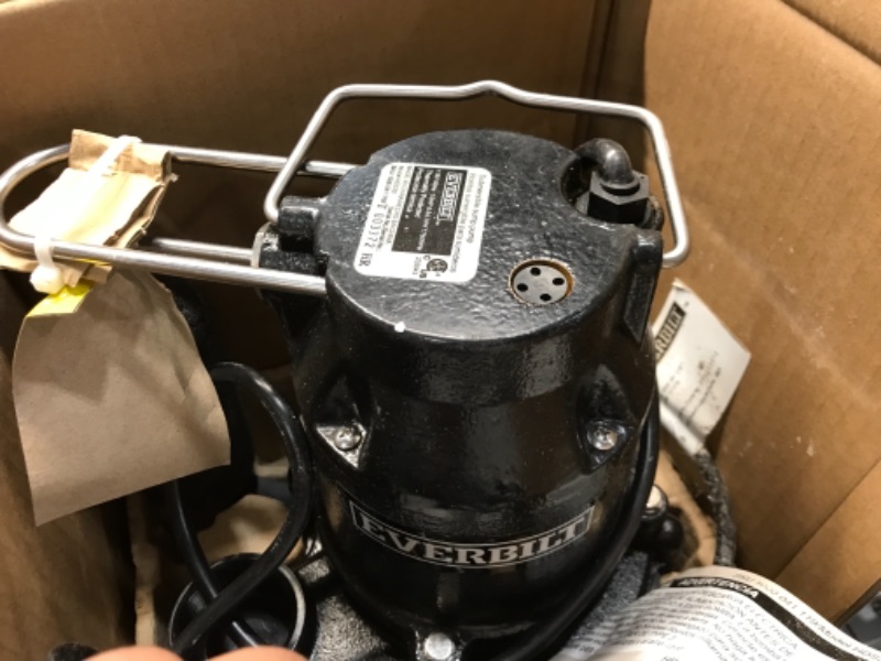 Photo 3 of 1/3 HP Cast Iron Sump Pump makes weird noise