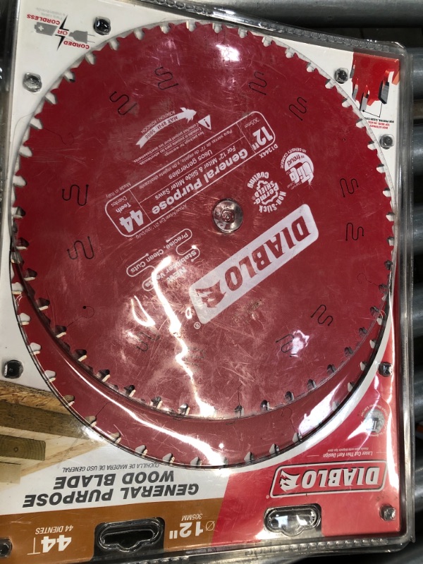 Photo 2 of 12 in. x 44-Teeth General Purpose Saw Blade (2-Pack)