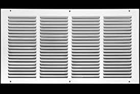 Photo 1 of 20 in. x 8 in. Steel Return Air Grille in White
2 PACK  