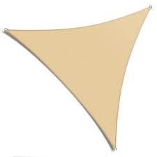 Photo 1 of 10 ft. x 10 ft. x 10 ft. Beige Triangle Sail
