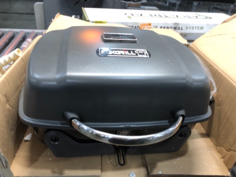 Photo 3 of 1-Burner Portable Propane Gas Table Top Grill in Black
