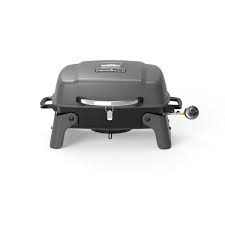 Photo 1 of 1-Burner Portable Propane Gas Table Top Grill in Black
