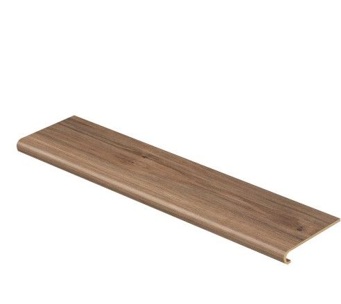 Photo 1 of 2pack - Cap A Tread Lakeshore Pecan 47 in. L x 12-1/8 in. D x 2-3/16 in. H Laminate to Cover Stairs 1-1/8 in. to 1-3/4 in. Thick