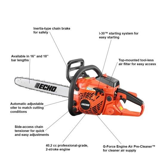 Photo 1 of ECHO 18 in. 40.2 cc Gas 2-Stroke Cycle Chainsaw