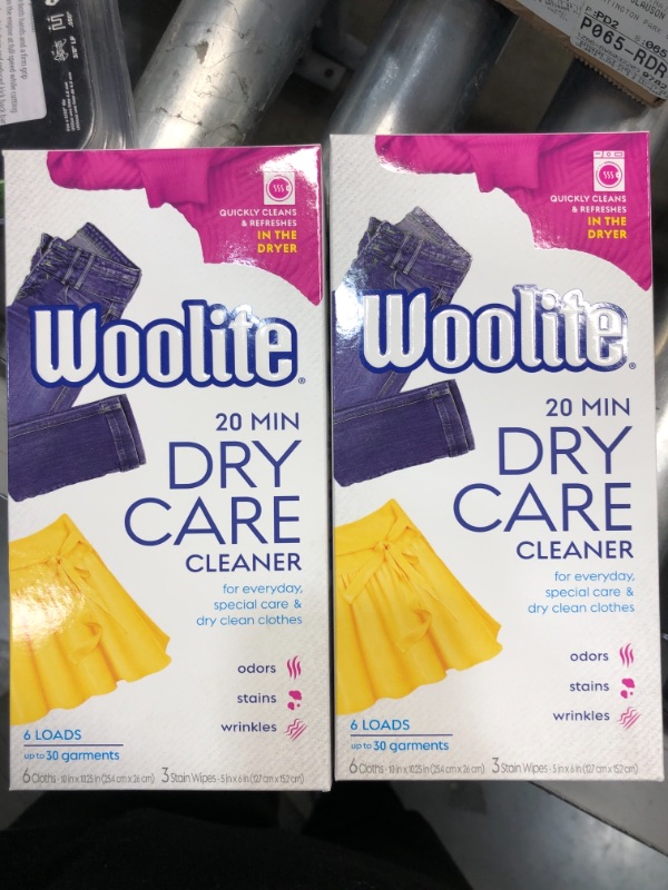 Photo 2 of 2pck -Woolite Fresh Scent At Home Dry Cleaner Dryer Sheets (6-Count)