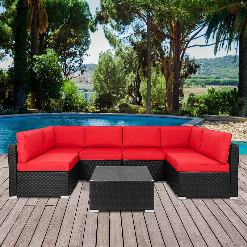 Photo 1 of ***BOX 3 ONLY*** Walsunny Patio Outdoor Furniture Sets 103.6"D x 25.59"W x 24.6"H
