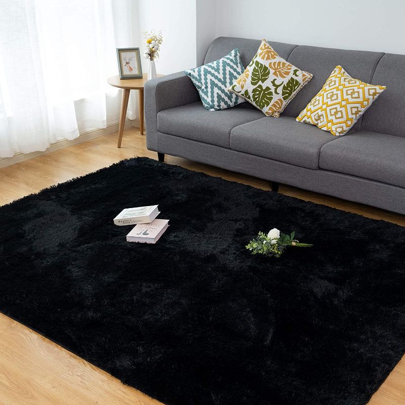 Photo 1 of 5x8 Area Rug for Living Room, Fluffy Area Rug Shaggy Area Rug, Faux Fur Rug for Bedroom, Plush Large Area Rug, Fuzzy Rug for Boys Girls Kids Nursery Dorm Room, Machine Washable Furry Rug