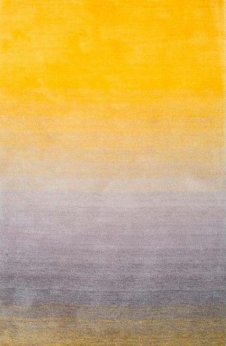 Photo 1 of Ana Ombre Shag Yellow 5 ft. x 8 ft. Area Rug

