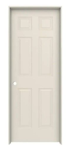 Photo 1 of 32 in. x 80 in. Colonist Primed Left-Hand Smooth Solid Core Molded Composite MDF Single Prehung Interior Door left handed 1 door only!! 
