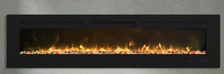 Photo 1 of ***PARTS ONLY*** Flame 72 in. Wall-Mounted Automatic Constant Temperature Electric Fireplace Insert
