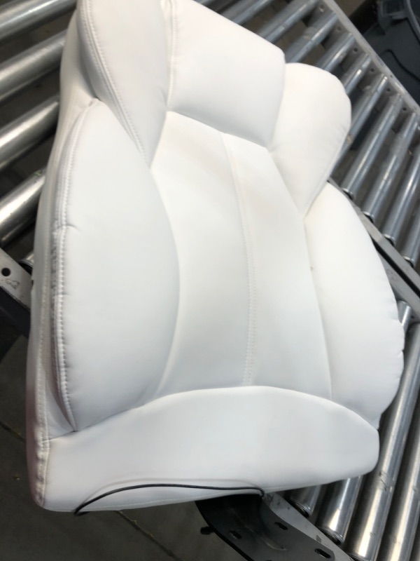 Photo 1 of BM-3729H-WHITE, WHITE OFFICE CHAIR, MISSING BASE AND ARM REST 