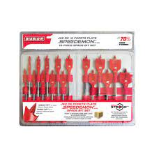 Photo 1 of 16-Piece SPEEDemon High Speed Steel Spade Bit Set with Pouch
