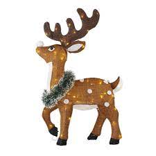 Photo 1 of 2.5 ft 70-Light LED Reindeer Yard Sculpture
