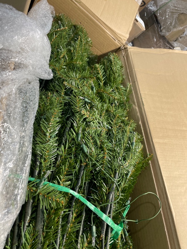 Photo 4 of ***incomplete tree*** box 2 of 2-National Tree 12' Dunhill Fir Hinged Tree with 1500 Clear Lights
