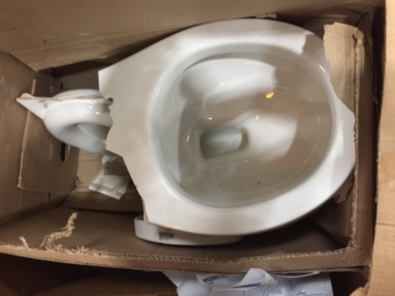 Photo 5 of **DAMAGED AND INCOMPLETE** (BOX 1 OF 2)
American Standard H2Option 0.93 / 1.28 GPF Dual Flush Two Piece Elongated Chair Height Toilet
