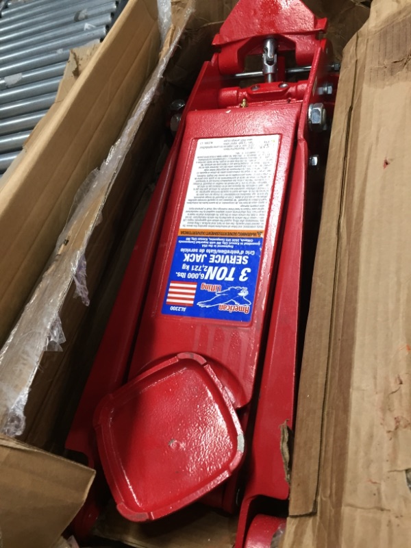 Photo 4 of **INCOMPLETE**
American Lifting AL2300 Floor Jack 3 Ton - Professional Heavy Duty Hydraulic Car Truck SUV Service Jack, Red
