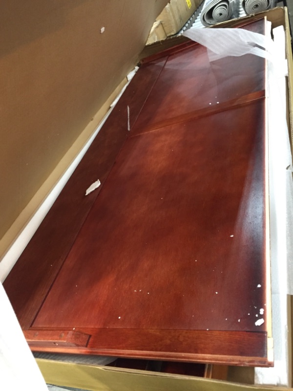 Photo 3 of **INCOMPLETE**
Versatile Queen Bed Frame Footboard and Headboard Sleigh Style in Cherry Finish
