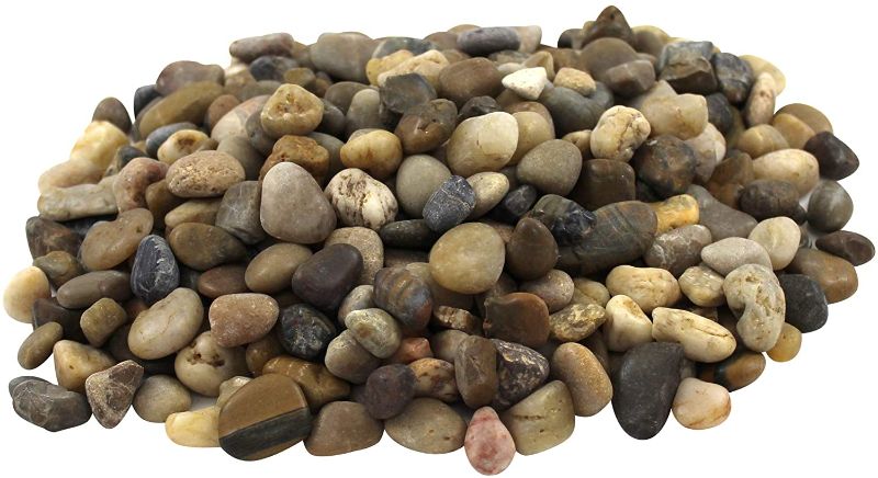 Photo 1 of **SIMILAR TO STOCK PHOTO**
Margo Garden Products Rainforest Polished Pebbles, 20 pounds, Mixed Brown
