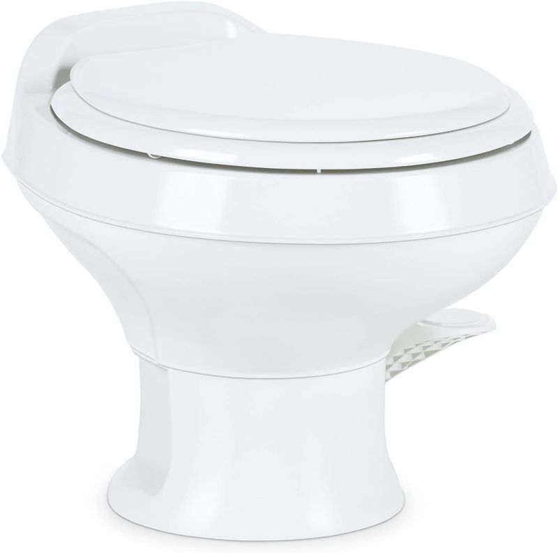 Photo 1 of **DAMAGE**SIMILAR TO STOCK PHOTO**
Dometic 302301671 300 Series Low Profile Toilet, White
