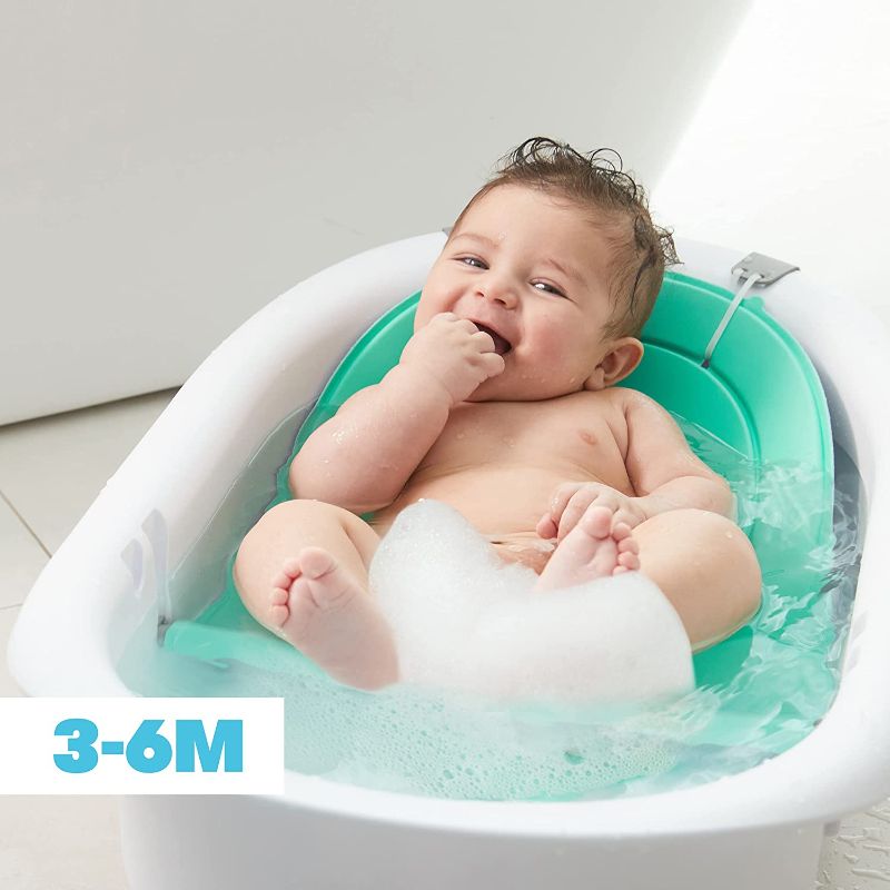 Photo 1 of 4-in-1 Grow-with-Me Bath Tub by Frida Baby Transforms Infant Bathtub to Toddler Bath Seat with Backrest for Assisted Sitting in Tub
