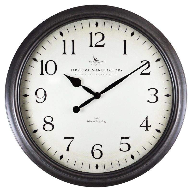 Photo 1 of FirsTime & Co.® Avery Whisper Wall Clock, American Crafted, Oil Rubbed Bronze, 20 X 2 X 20 in