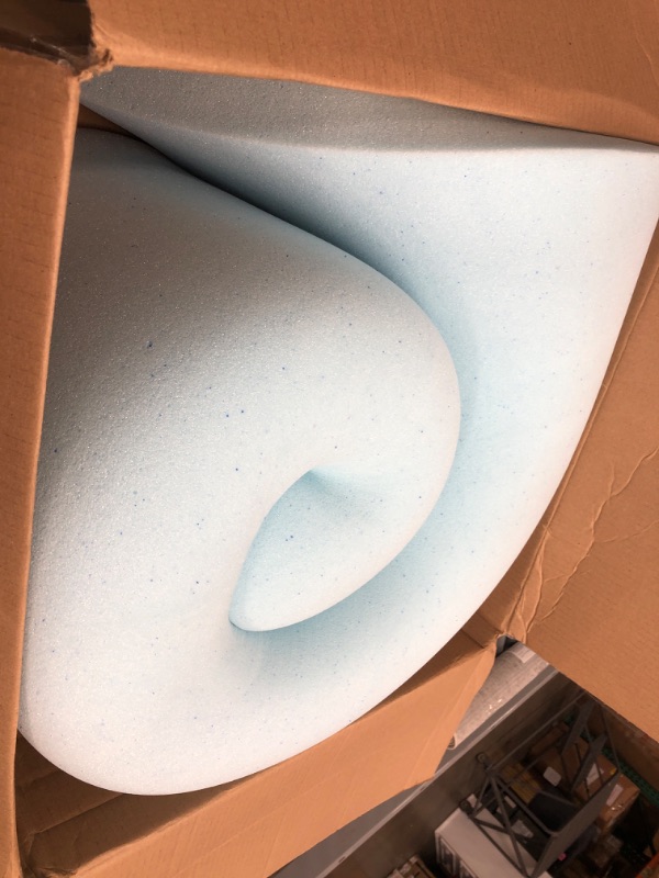 Photo 2 of  3 Inch Memory Foam Mattress Topper, Cooling Gel Ventilated Design, QUEEN