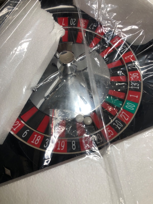 Photo 3 of 18" ROULETTE WHEEL - AMERICAN CASINO STYLE 0-00