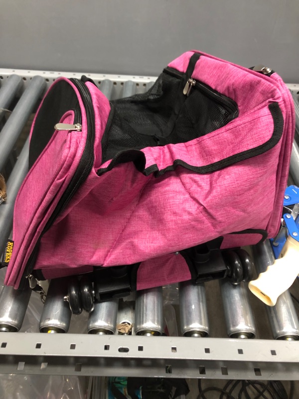 Photo 1 of KOPEKS Deluxe Backpack Pet Travel Carrier with Double Wheels
