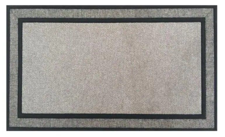 Photo 1 of 2 pack cetrack Gray 18 in. x 30 in. Rubber Backed Door Mat
