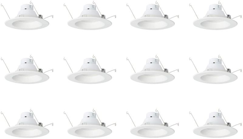 Photo 1 of AmazonCommercial 120 Watt Equivalent, 5/6-Inch Recessed Downlight, Dimmable, CEC Compliant, Energy Star, Round LED Light Bulb | Warm White, 12-Pack
//PREVIOULSY OPEN 