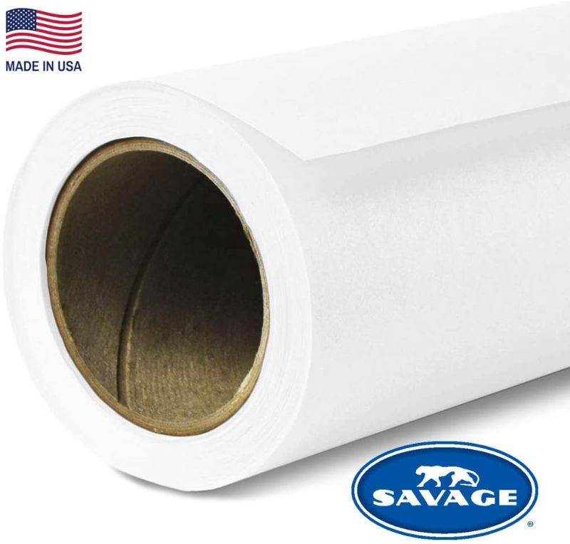 Photo 1 of Savage Seamless Background Paper 107 x 12 yd Pure White