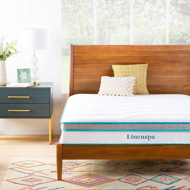 Photo 1 of Linenspa  Memory Foam and Innerspring Hybrid Medium Feel-King,
