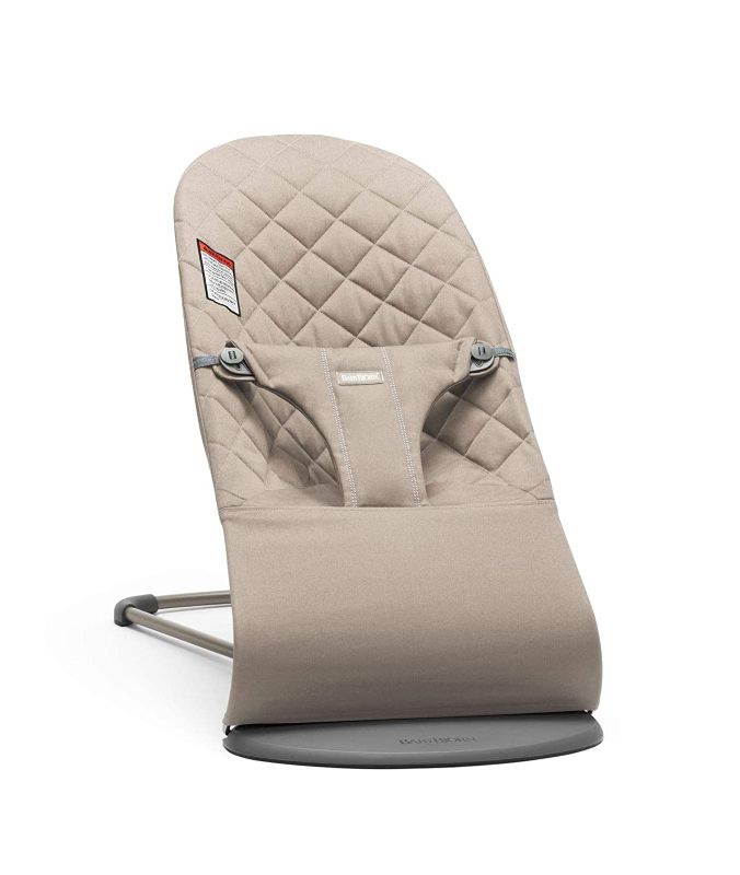 Photo 1 of BabyBjörn Bouncer Bliss, Sand Gray, Cotton 