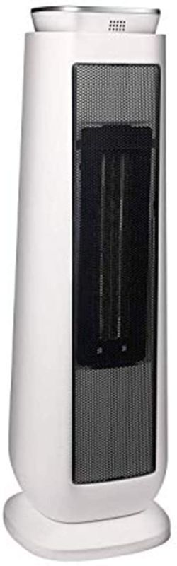 Photo 1 of PELONIS PHTPU1501 Ceramic Tower 1500W Indoor Space Heater with Oscillation, Remote Control, Programmable Thermostat & 8H Timer, ECO Mode, Tip-Over Switch & Overheating Protection, White
