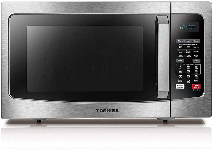 Photo 1 of Toshiba EC042A5C-SS Countertop Microwave Oven with Convection, Smart Sensor, Sound On/Off Function and LCD Display, 1.5 Cu.ft, Stainless Steel
