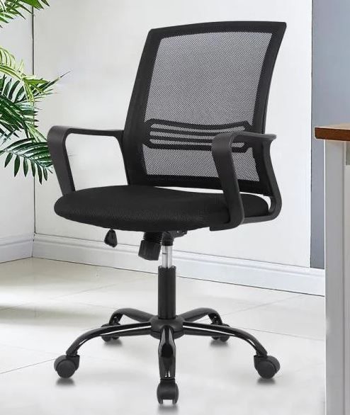 Photo 1 of Office Chair Mid-Back Breathable Mesh Desk Chair with Lumbar Support
