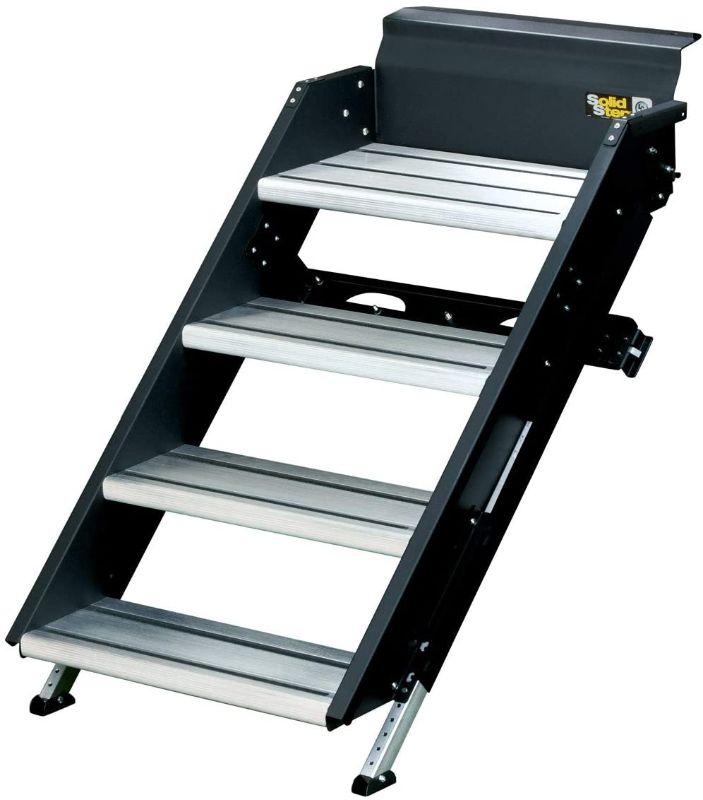 Photo 1 of Lippert 791575 SolidStep Fold-Down RV Premium Quad Steps - 29-36" Width