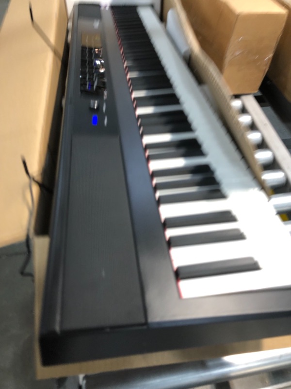 Photo 4 of RockJam 88-Key Beginner Digital Piano with Full-Size Semi-Weighted Keys, Power Supply, Simply Piano App Content & Key Note Stickers